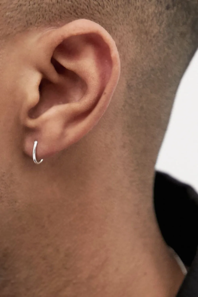 Men’s earrings with interchangeable designs for versatile styling options插图