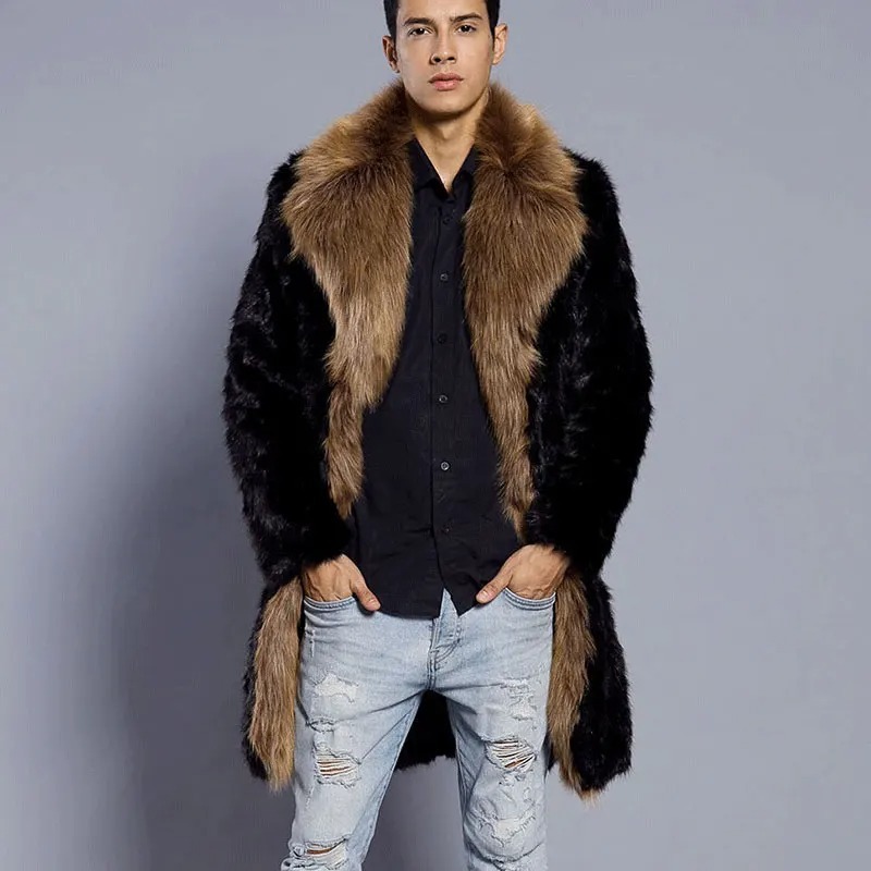 Faux fur coat