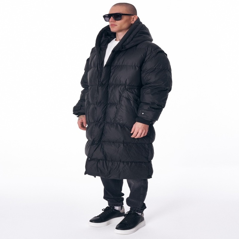 Long puffer coat