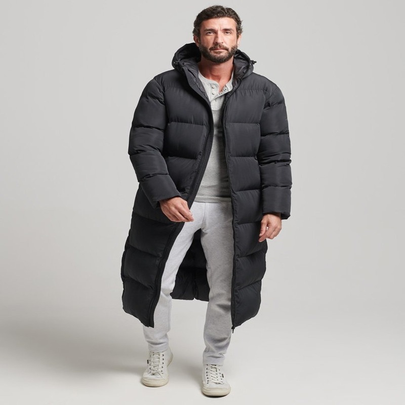 Long puffer coat