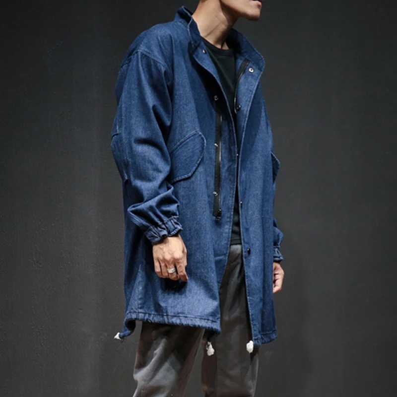 Denim Trench Coat for