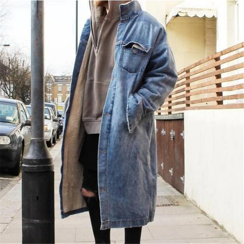 Denim Trench Coat for