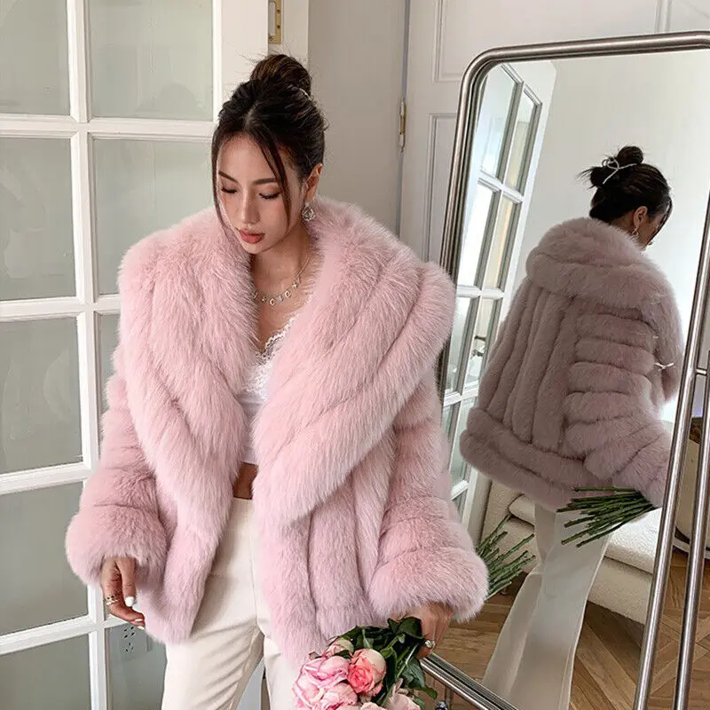 pink fur coat