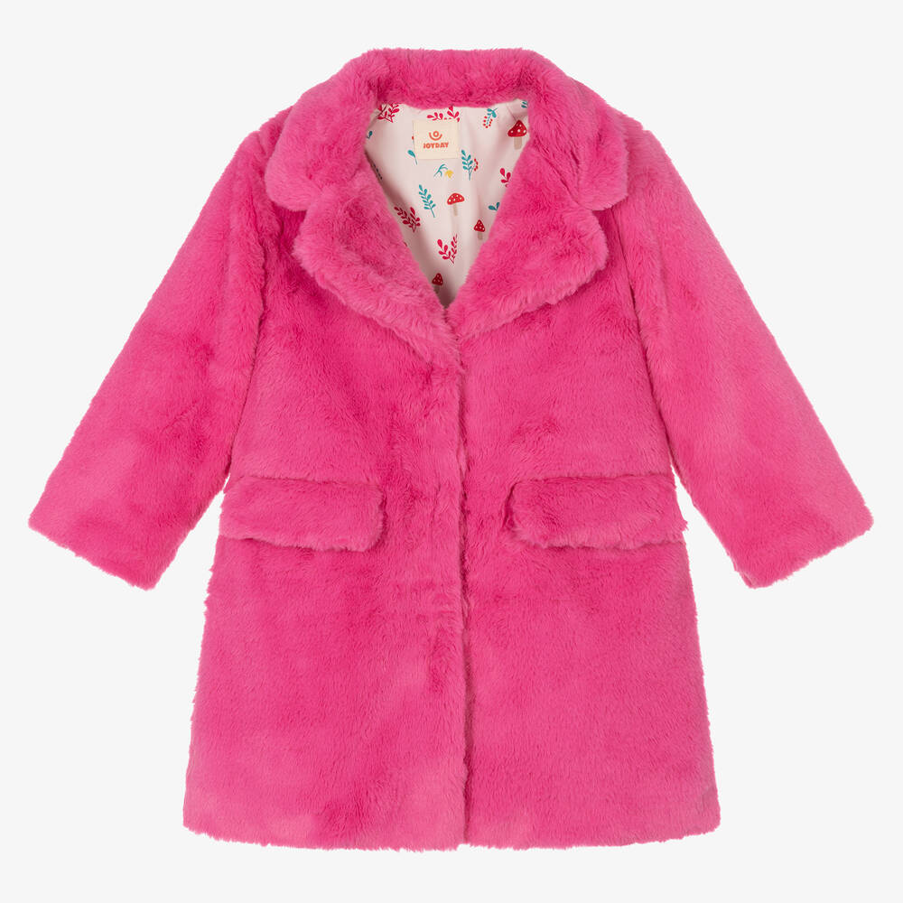 pink fur coat