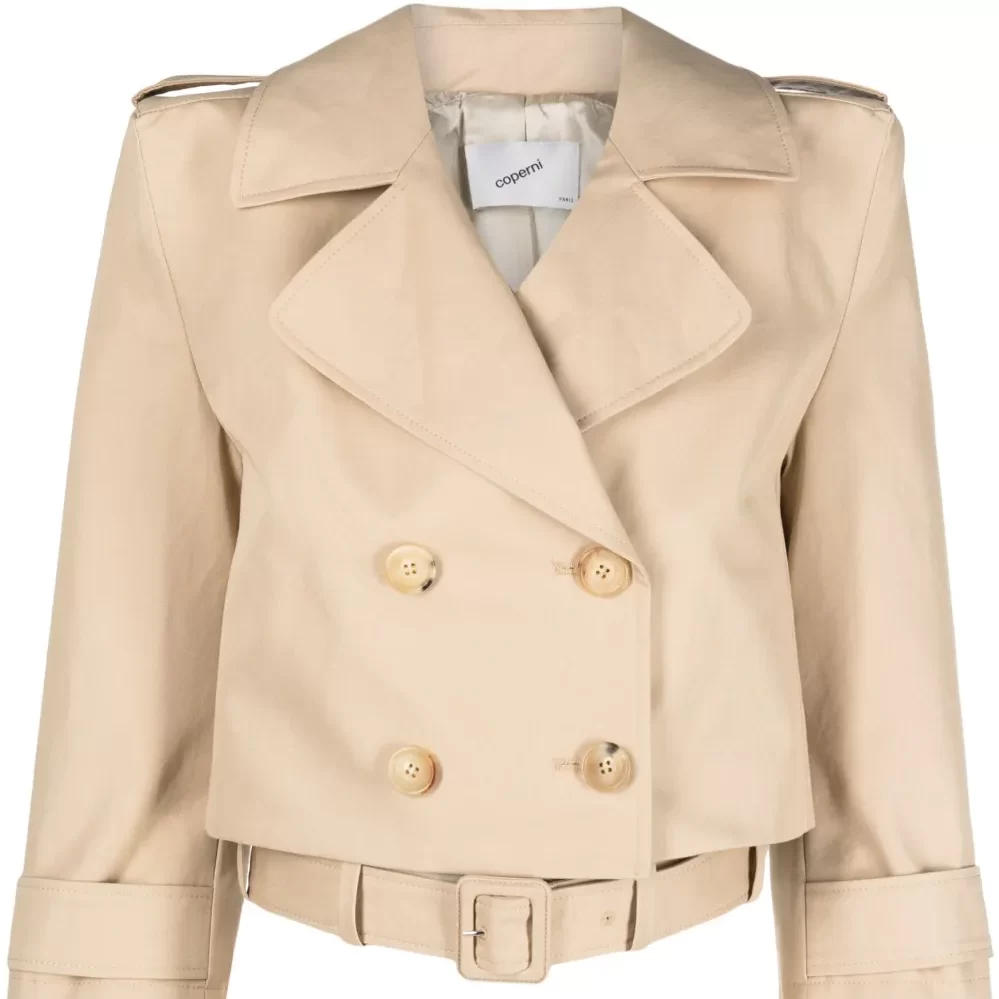 cropped trench coat