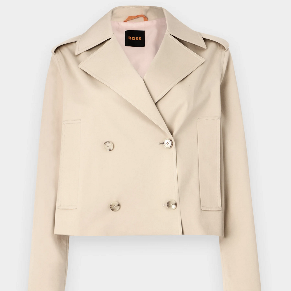 cropped trench coat