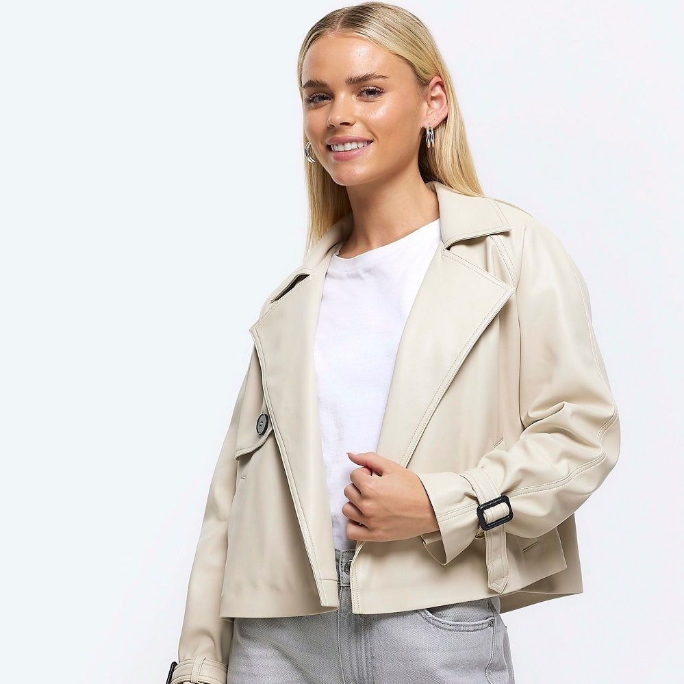 cropped trench coat