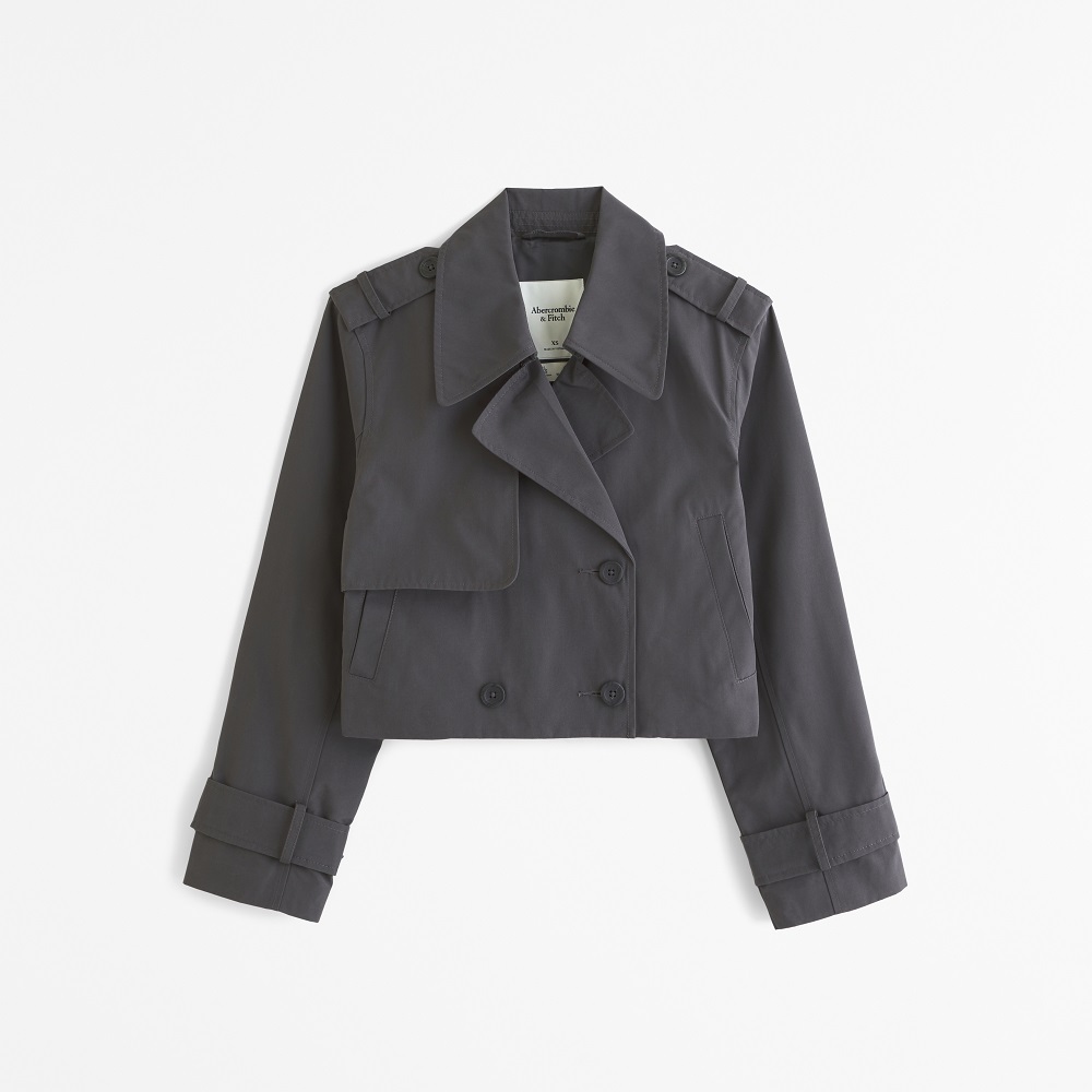 crop trench coat