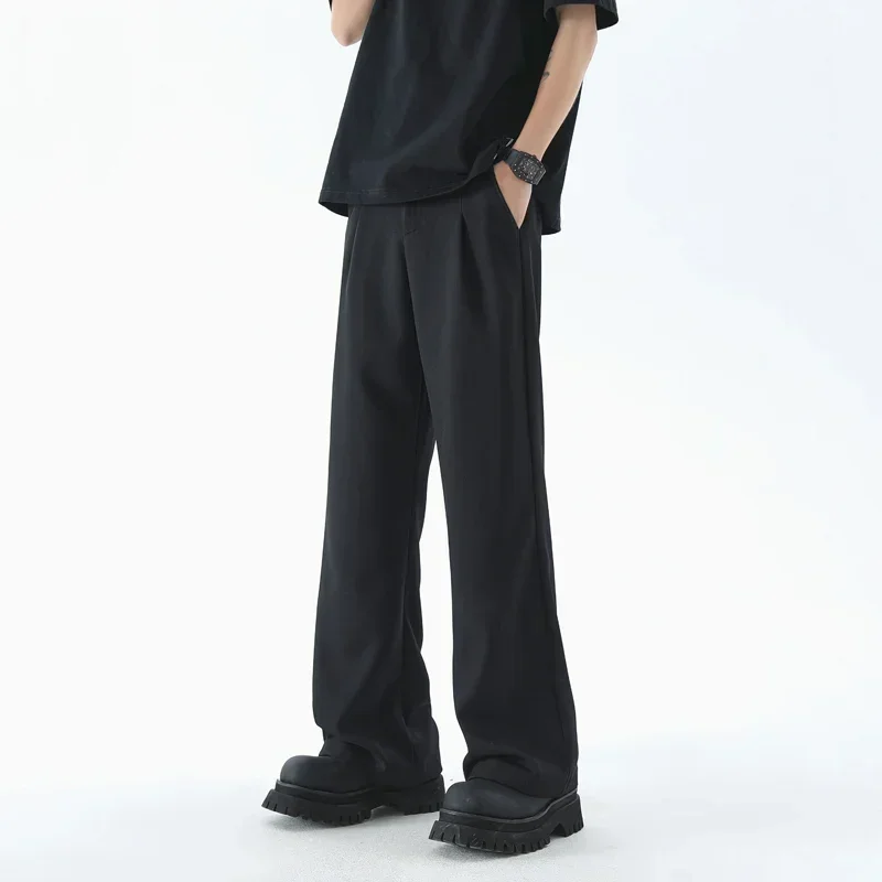black wide leg pants