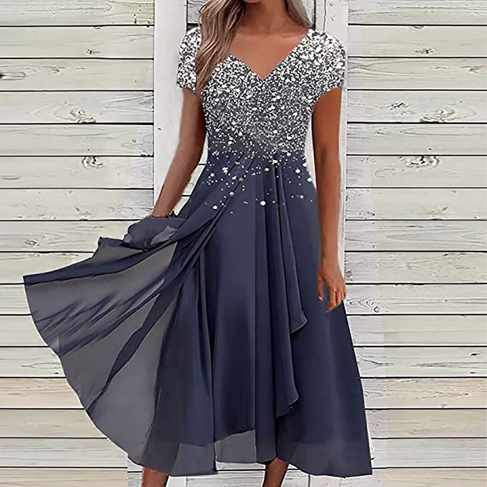 blue semi formal dress