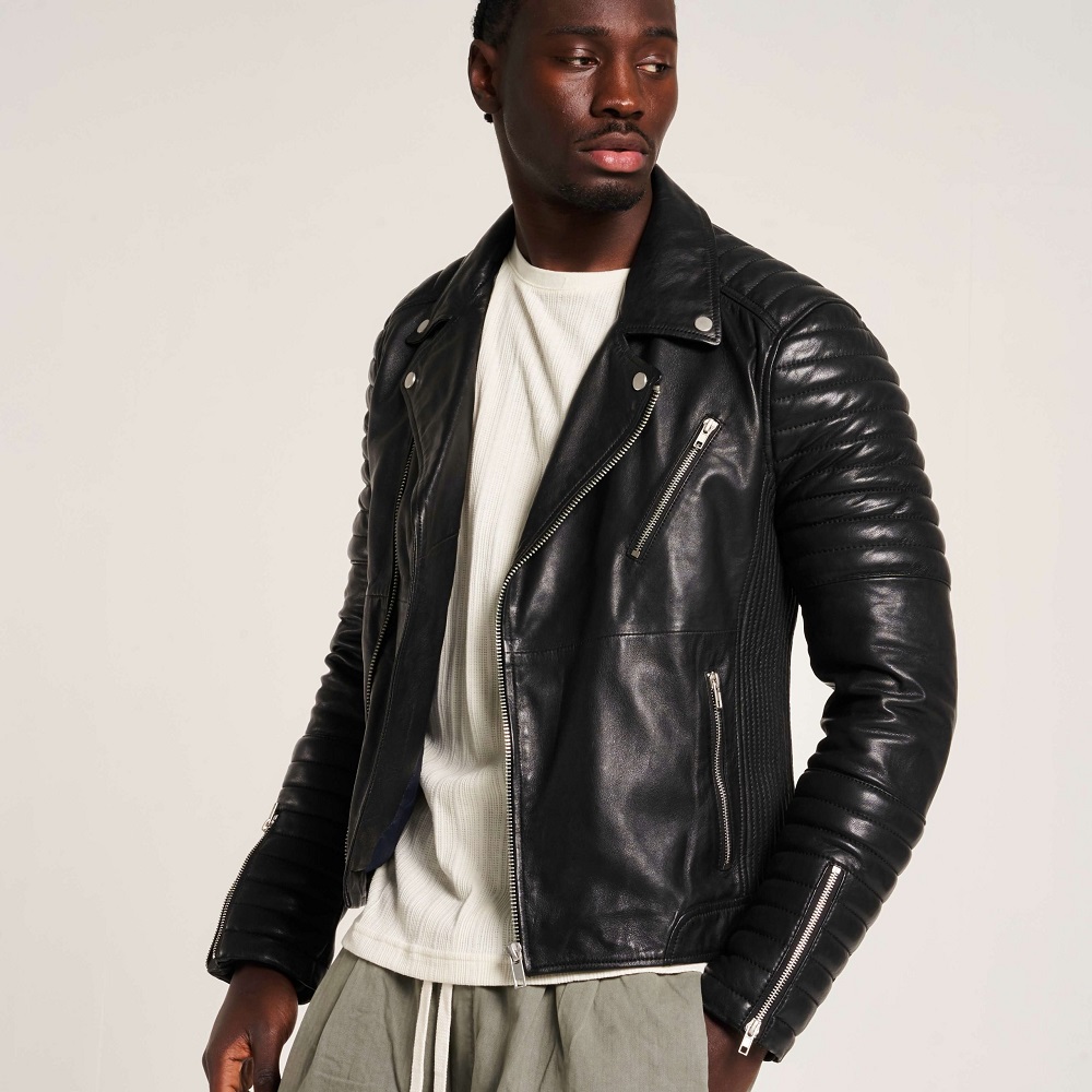 leather biker jacket