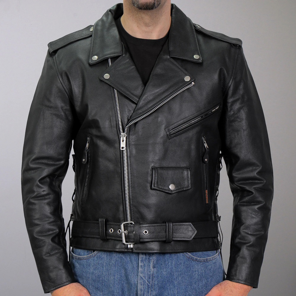 leather biker jacket
