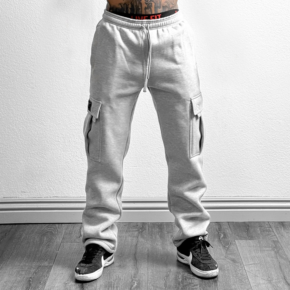 gray cargo pants