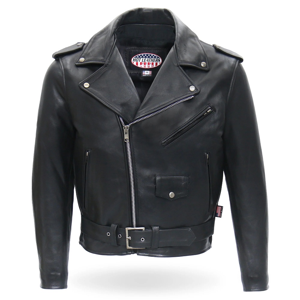 leather biker jacket