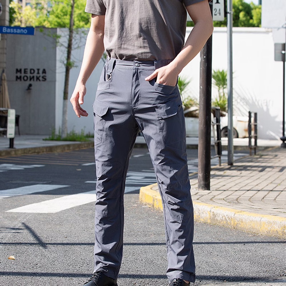 gray cargo pants