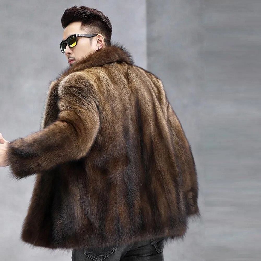 men's fur coat