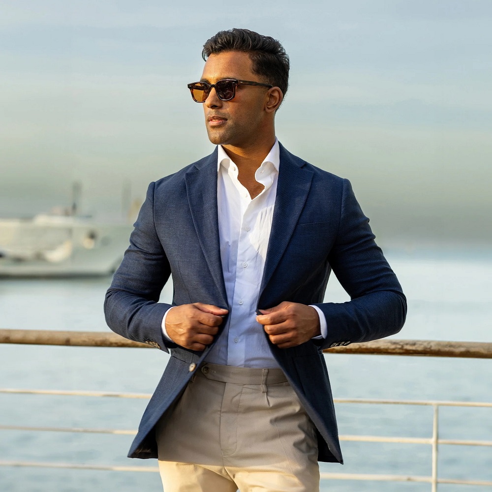 navy blue blazer