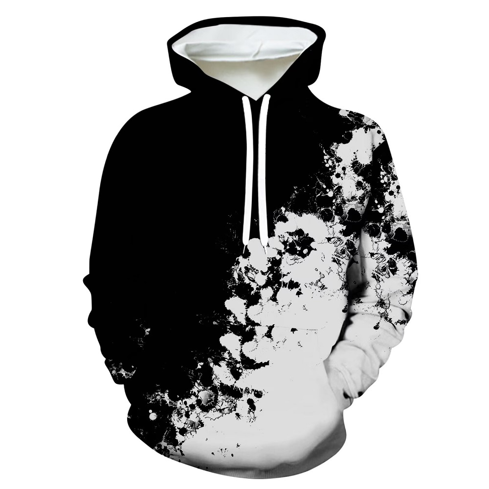 black graphic hoodies