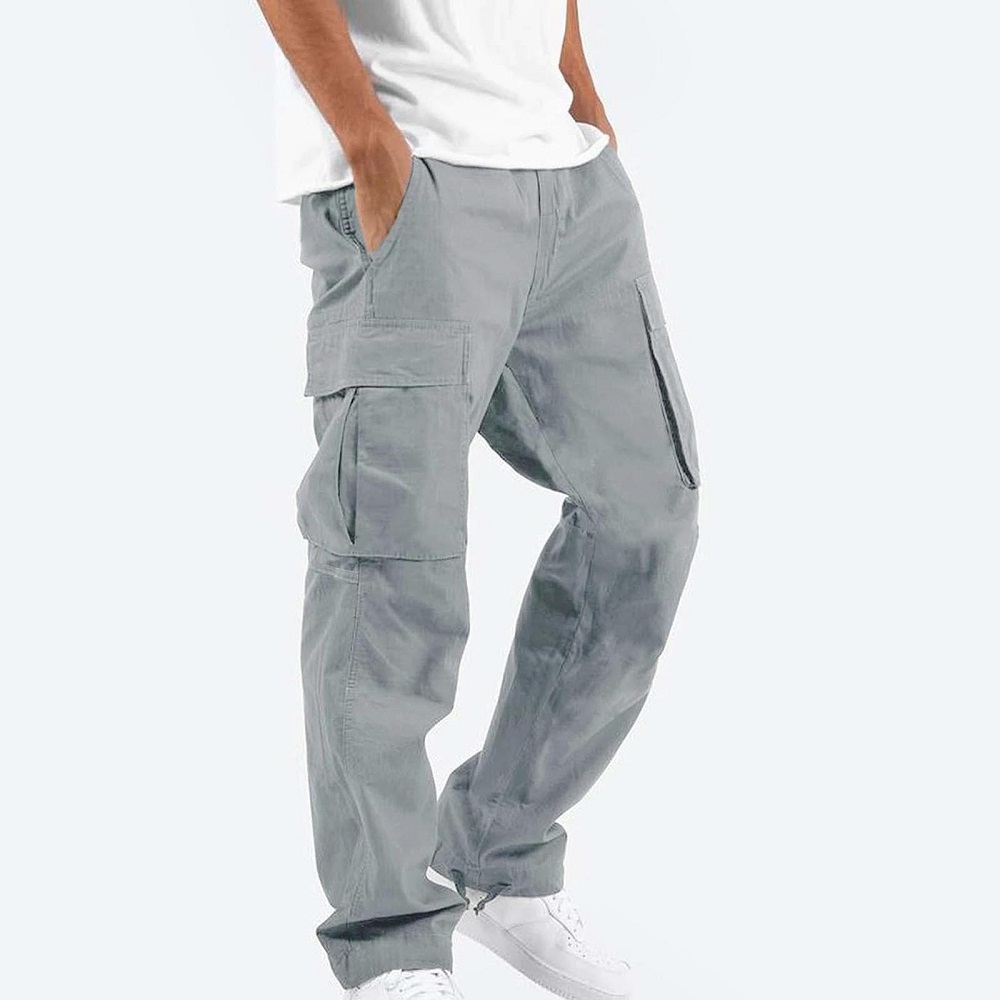 gray cargo pants