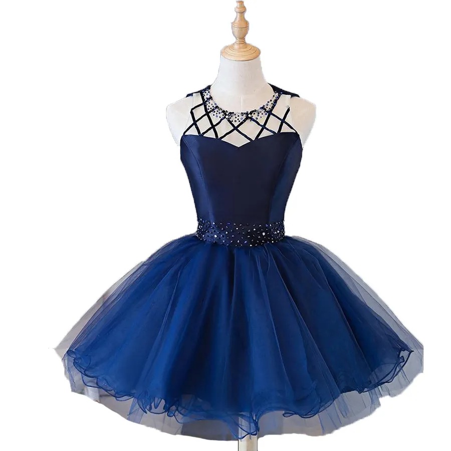 navy blue semi-formal dress