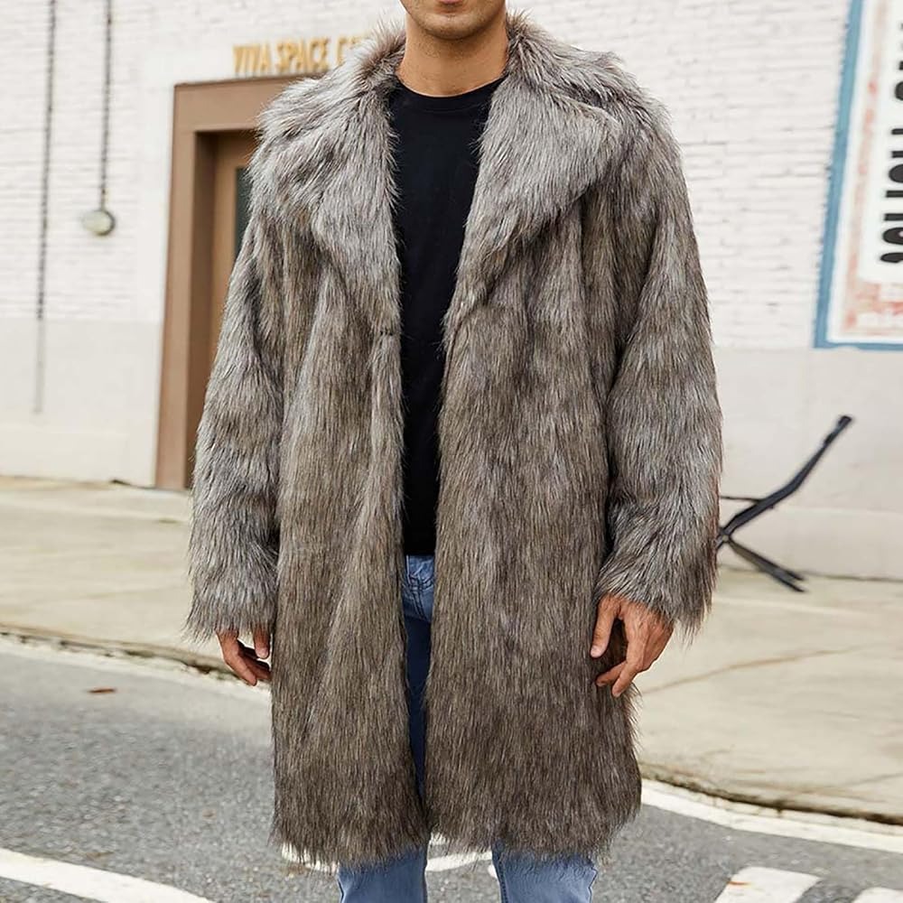 men's fur coat