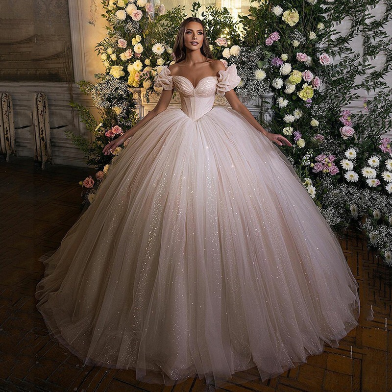 corset ball gown wedding dress