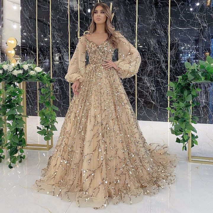 gown with sleeves