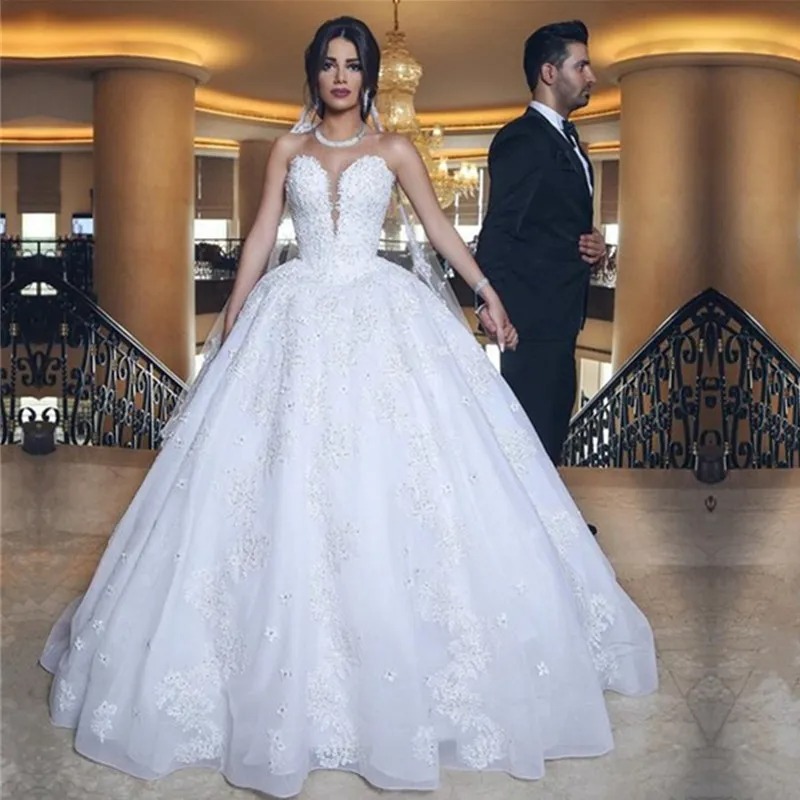 corset ball gown wedding dress