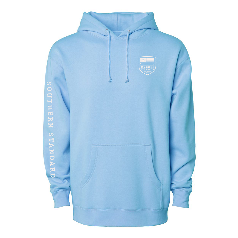 light blue hoodies