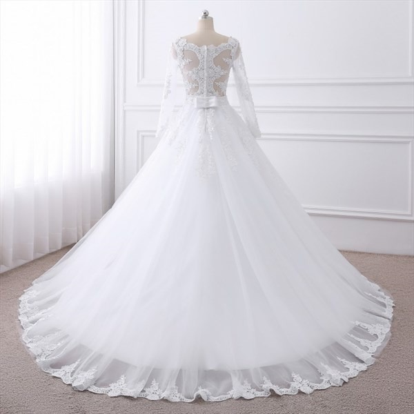 a line ball gown wedding dress