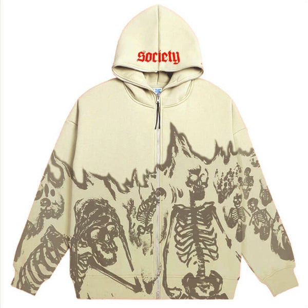 graphic zip up hoodies
