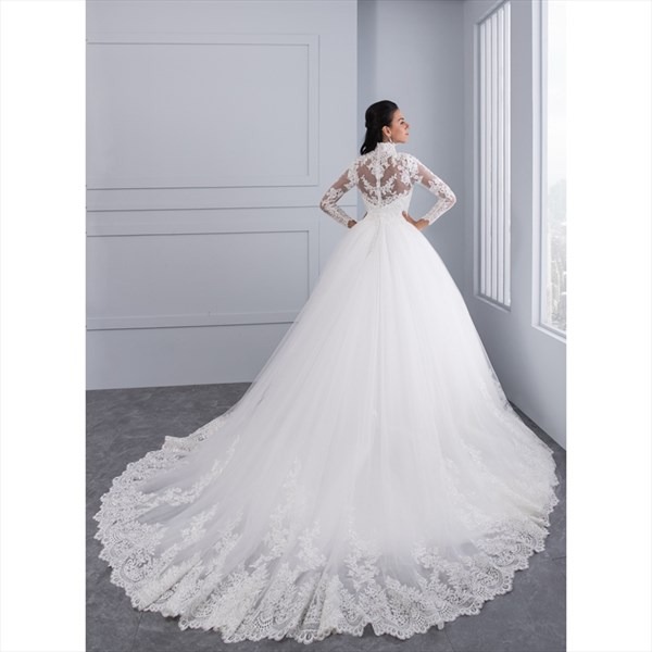 a line ball gown wedding dress