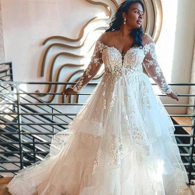 a line ball gown wedding dress