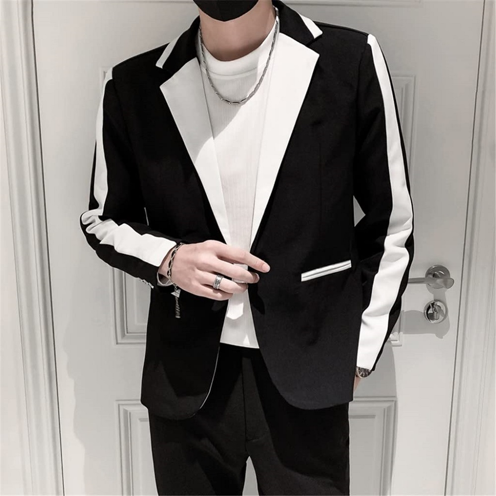 mens black blazer outfit