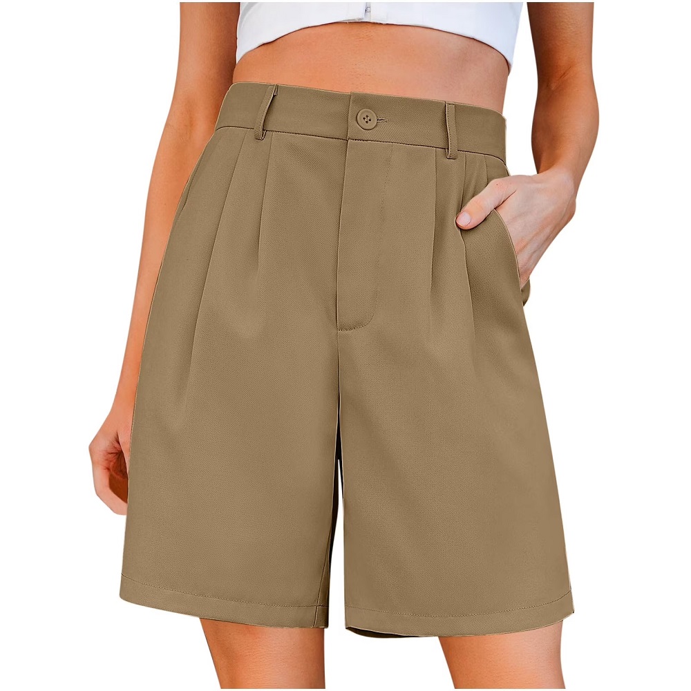 womens khaki shorts