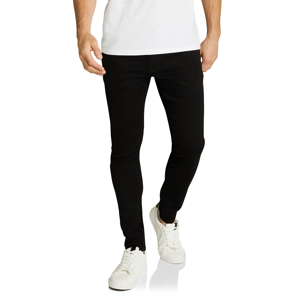 mens black skinny jeans