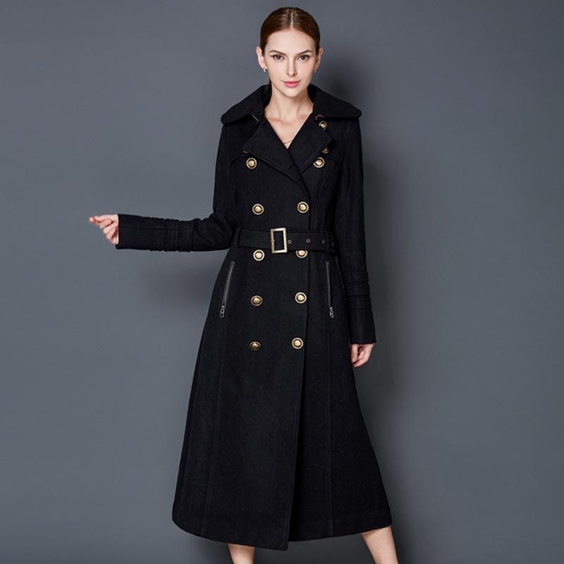 black trench coat womens