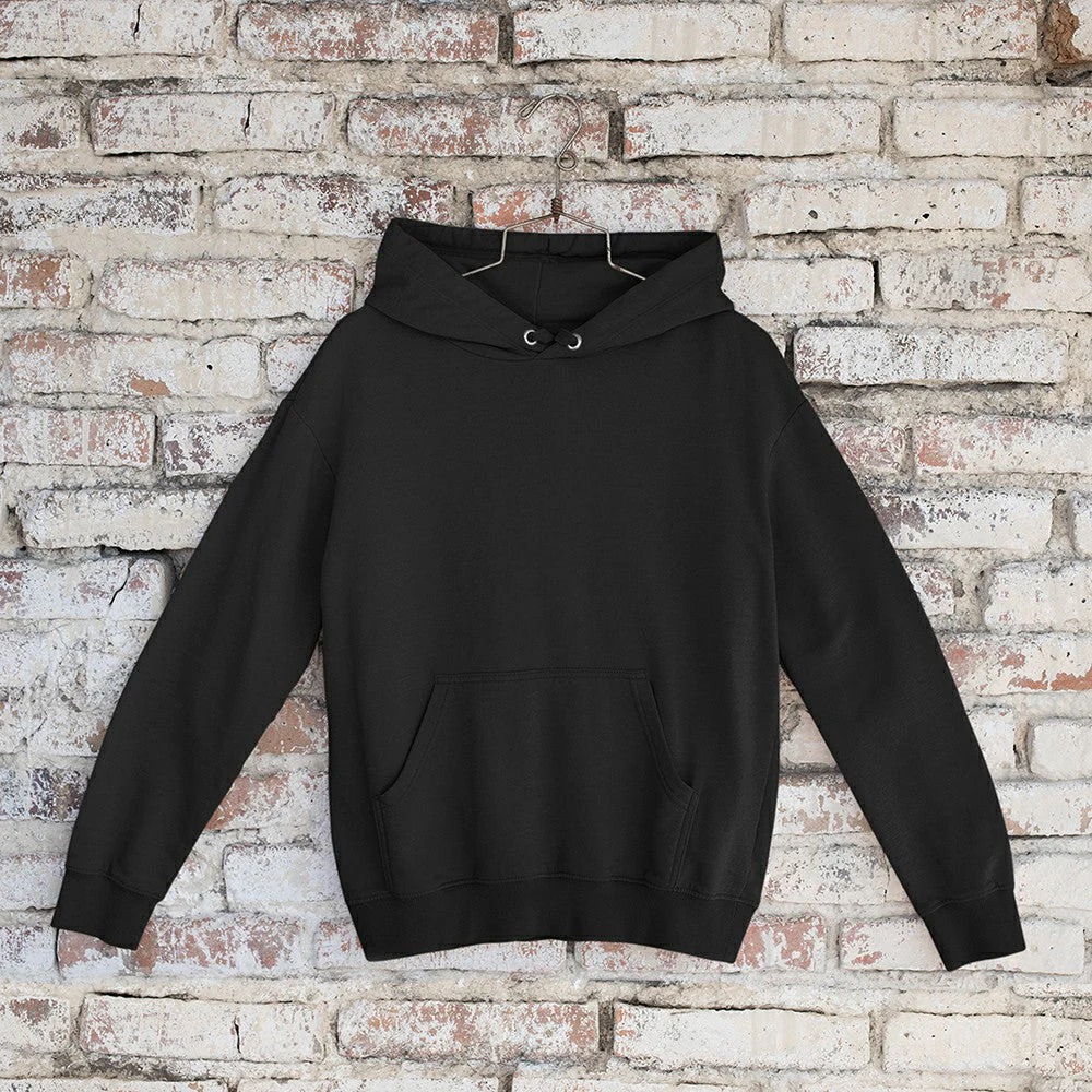 plain black hoodies
