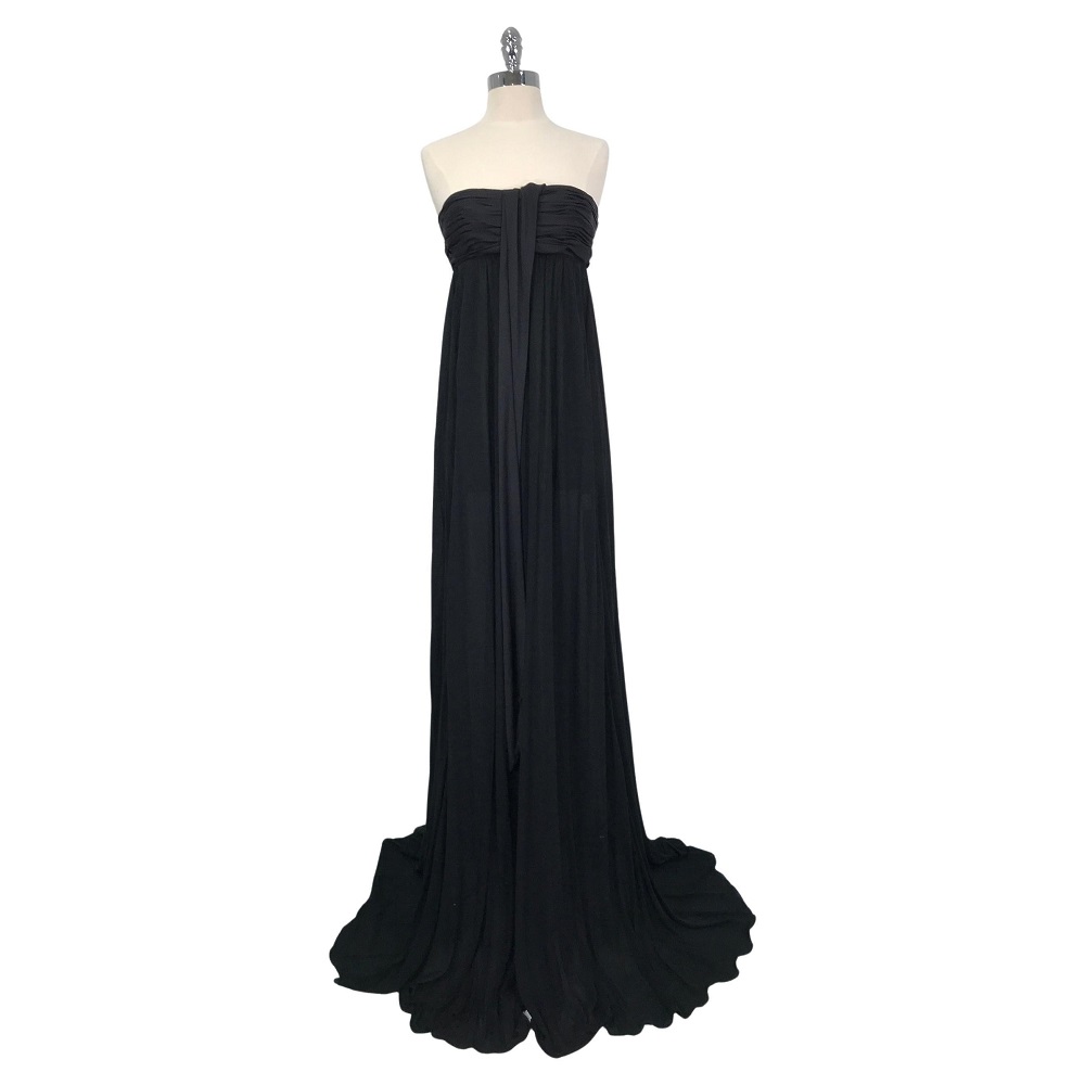 black elegant gown