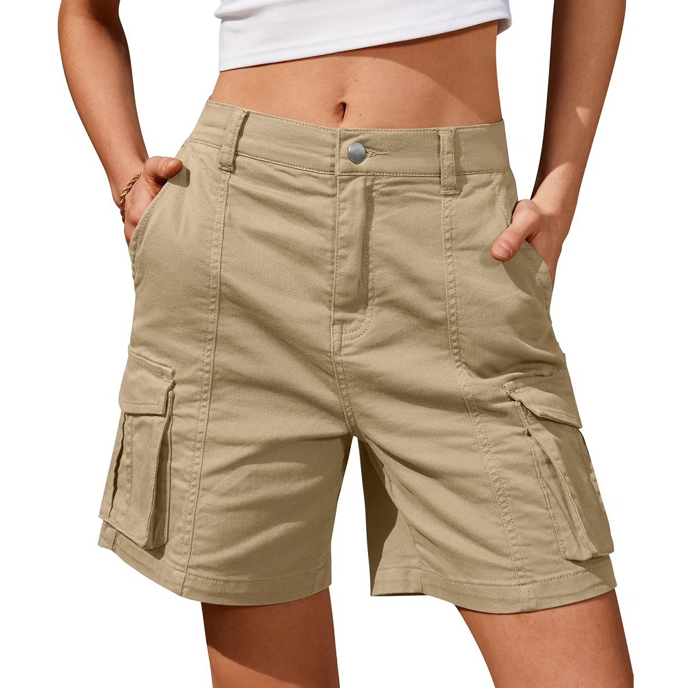 womens khaki shorts