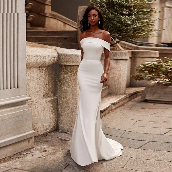 simple bridal gown