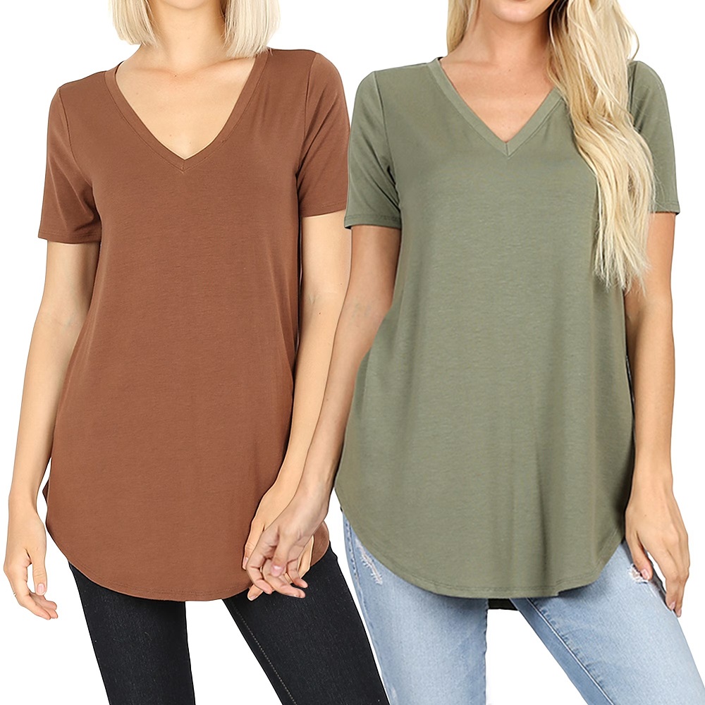 v neck t shirts women